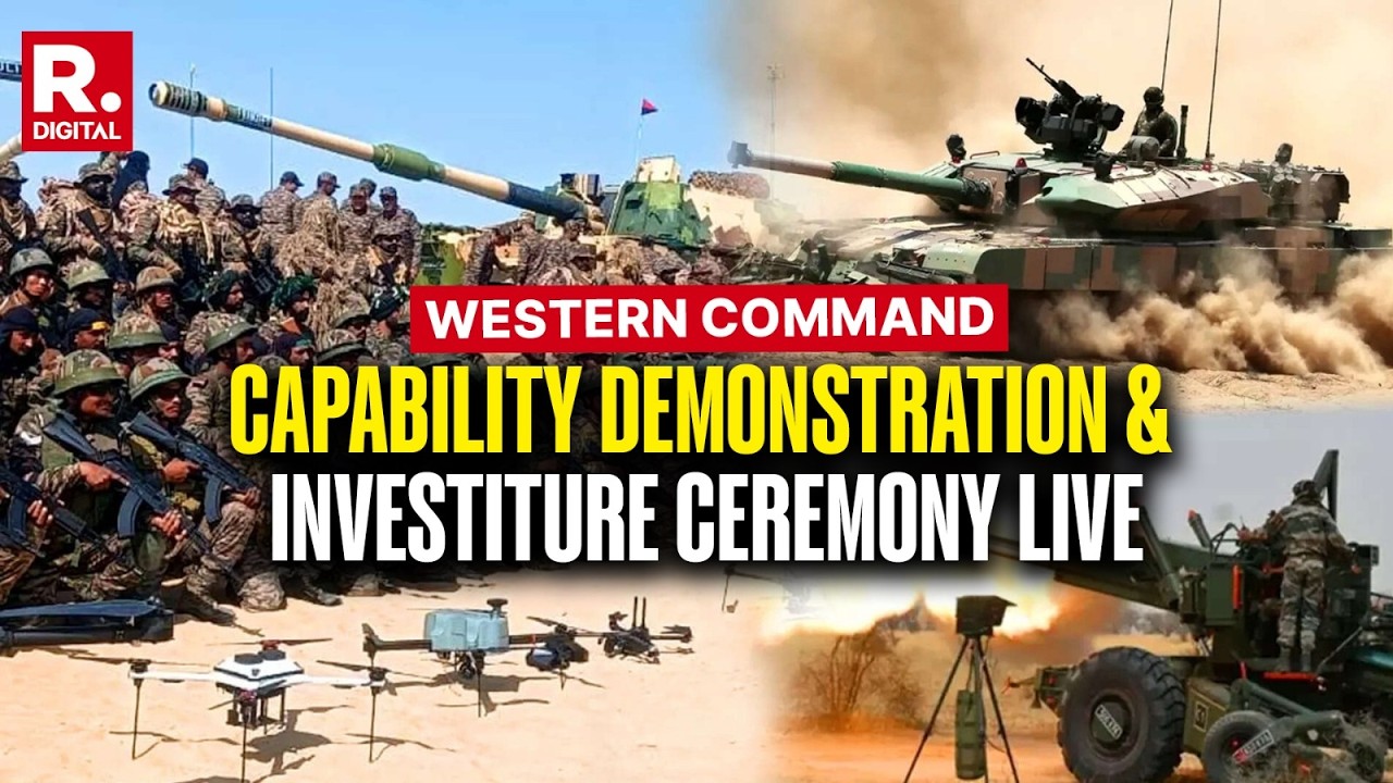 LIVE: Indian Army's Western Command Holds Operational Combat Demonstration And Investiture Ceremony