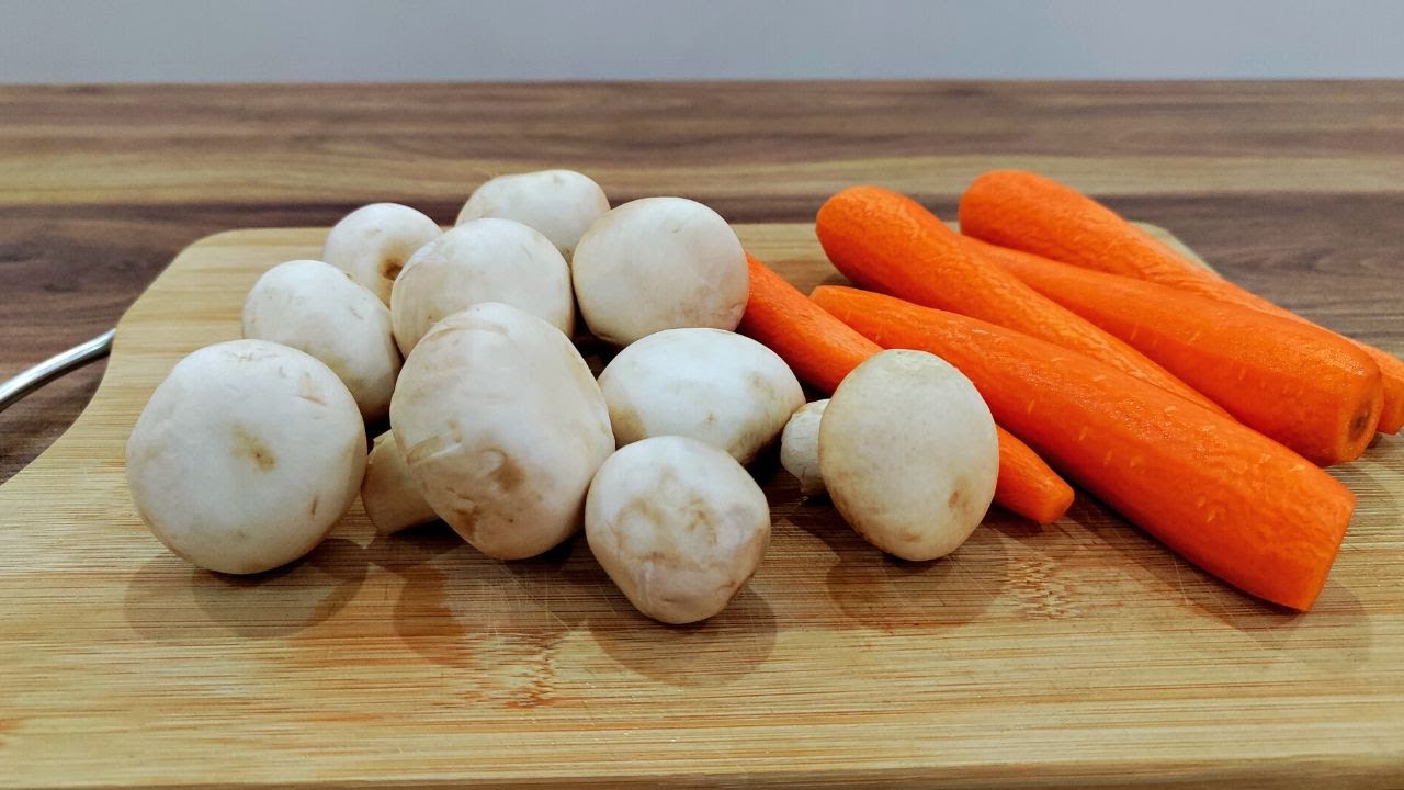 EASY AND HEALTHY MUSHROOM RECIPE ! DELICIOUS MARINATED MUSHROOM RECIPE WITH CARROT !