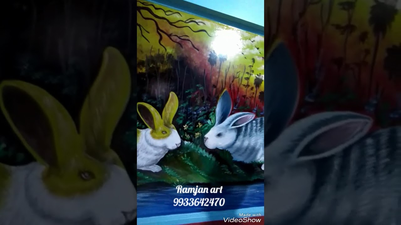 Rabbit painting by Ramjan  Art
