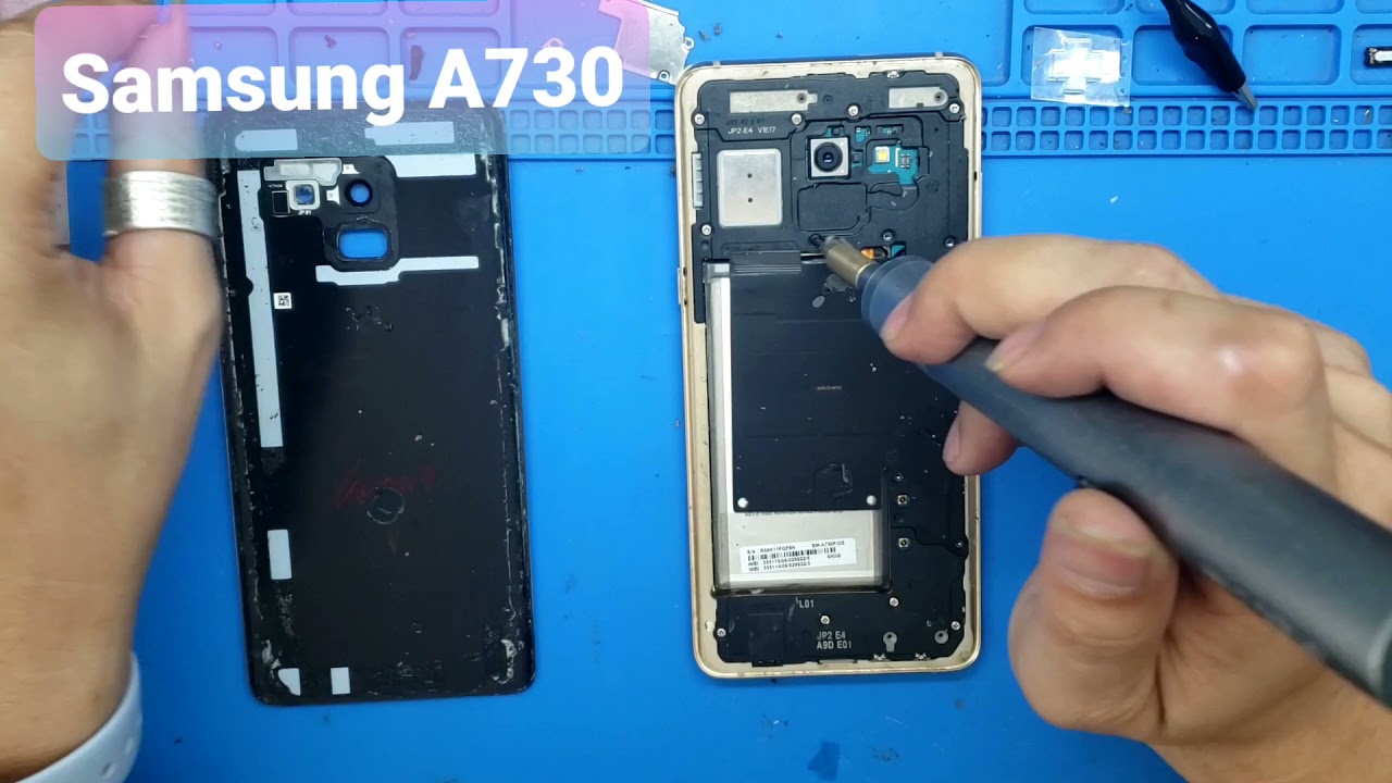 Galaxy A8 Plus / To Open the samsung A730F / Remove the back glass A8