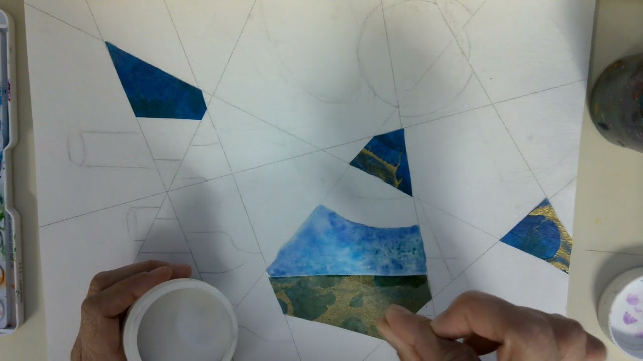 Watercolor Techniques Cubism