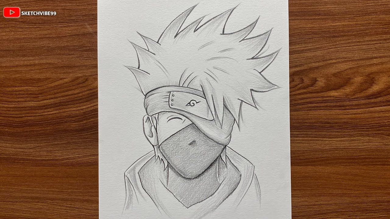 Easy Kakashi Drawing || How to draw Kakashi Hatake | naruto drawing Tutorial
