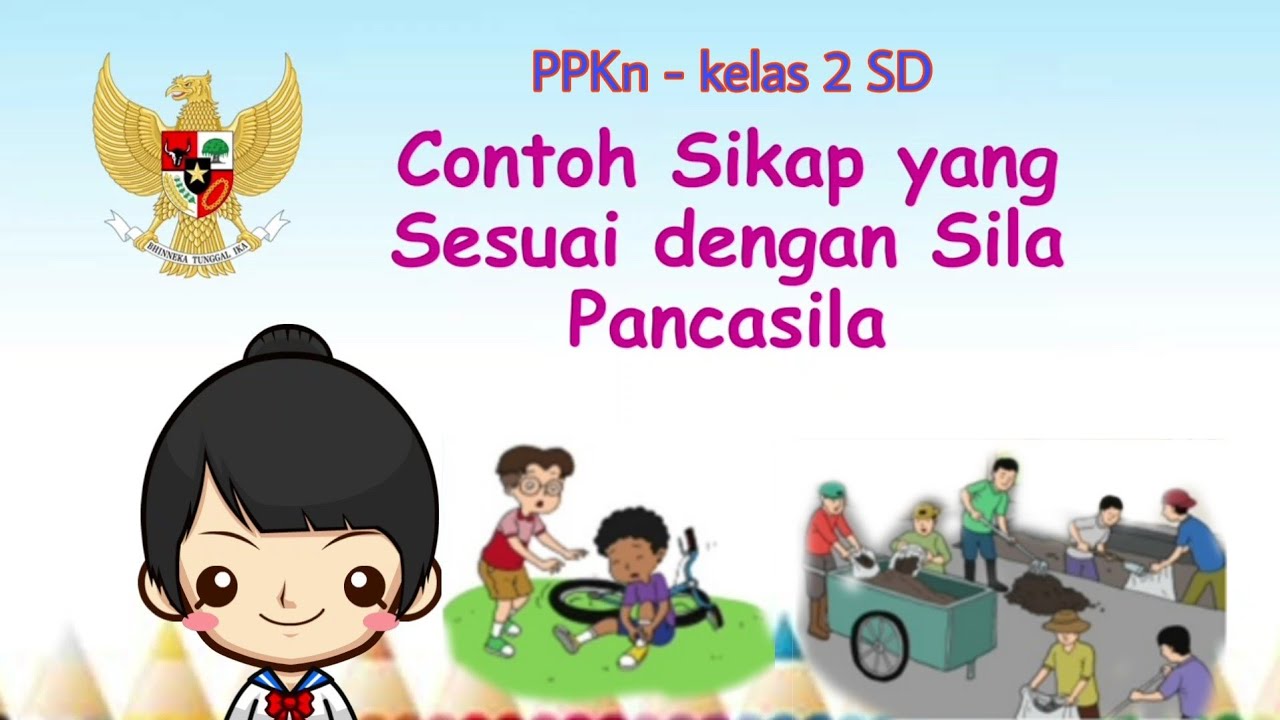 SIKAP YANG SESUAI DENGAN PANCASILA - PPKn Kelas 2 SD