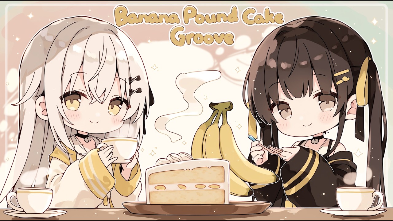 🍌✨ Banana Pound Cake Groove | Kawaii Future Bass【Cozy Cafe】