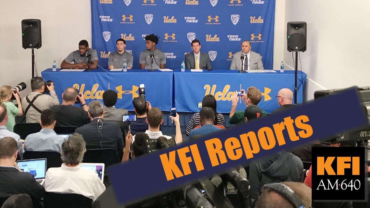 KFI Reports - Three freshman UCLA basketball players arrested in China indefinitely suspended.