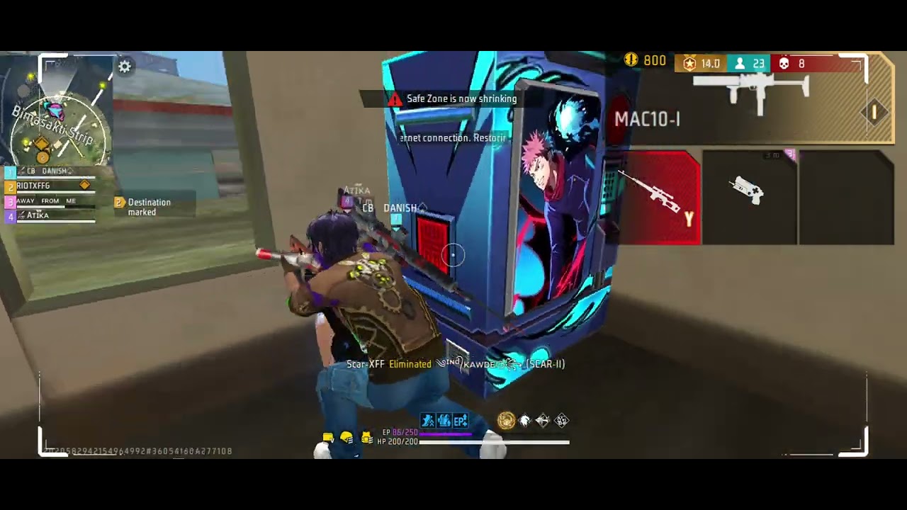 Battle royale over power gameplay free fire max ♠️♠️