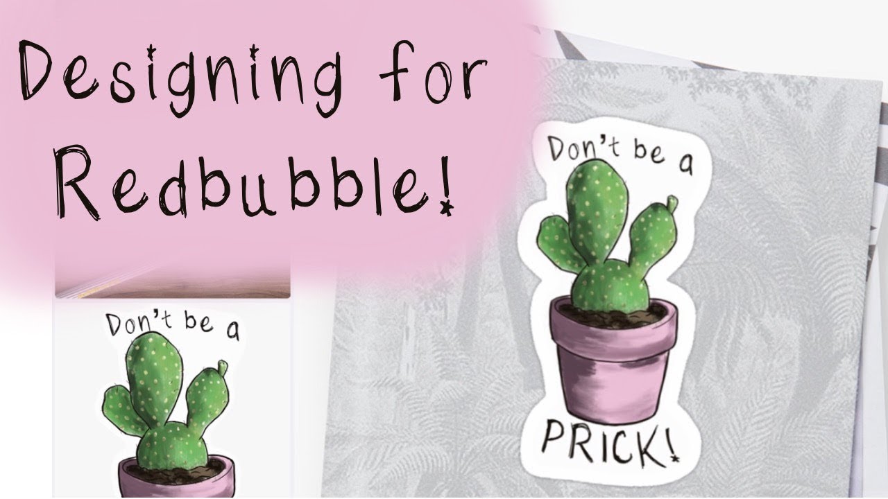 Designing a sticker for REDBUBBLE | Starting a new DRAWING CHALLENGE!!