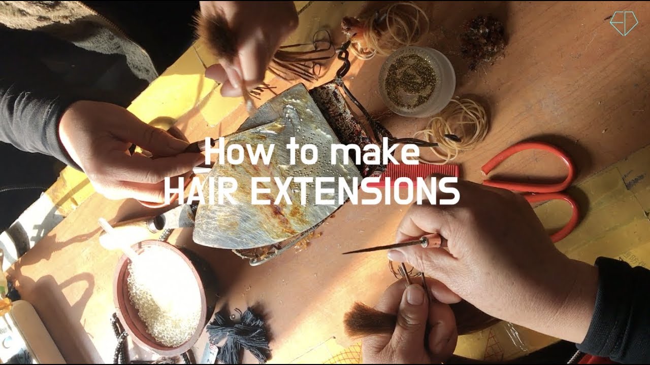 붙임머리 제조 과정 / How to make Extensions (feat.이퀄다이아몬드)