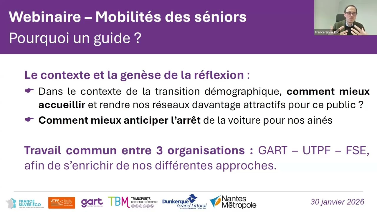 Wébinaire - La mobilité des seniors : on en parle et on agit ensemble.