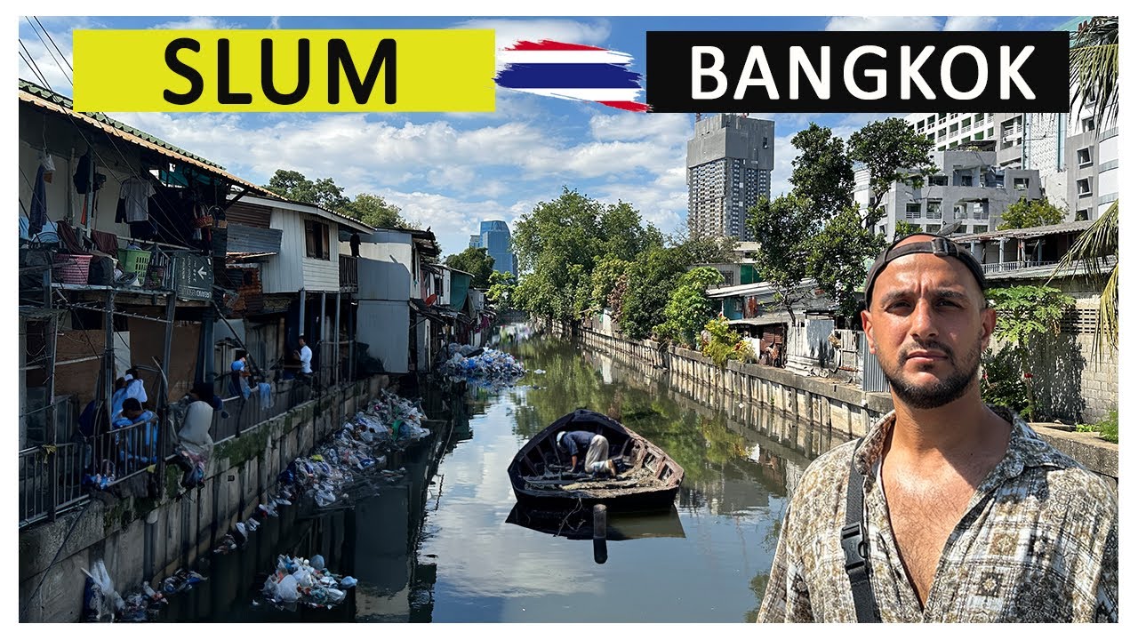 Inside The Biggest Slum Khlong Toei in Thailand Bangkok 🇹🇭 |  Is it Dangerous?