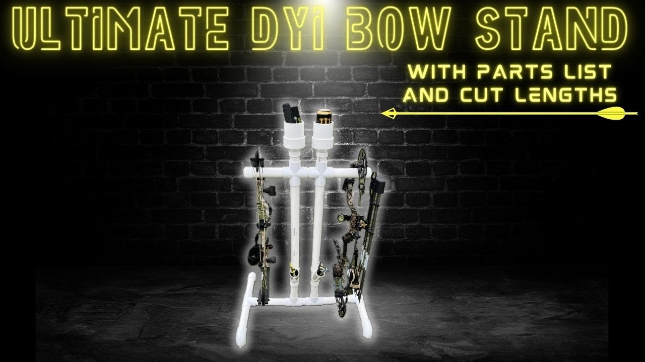 DIY PVC BOW CADDY BUILD - FAVORITE DESIGN! + Drink Holder!