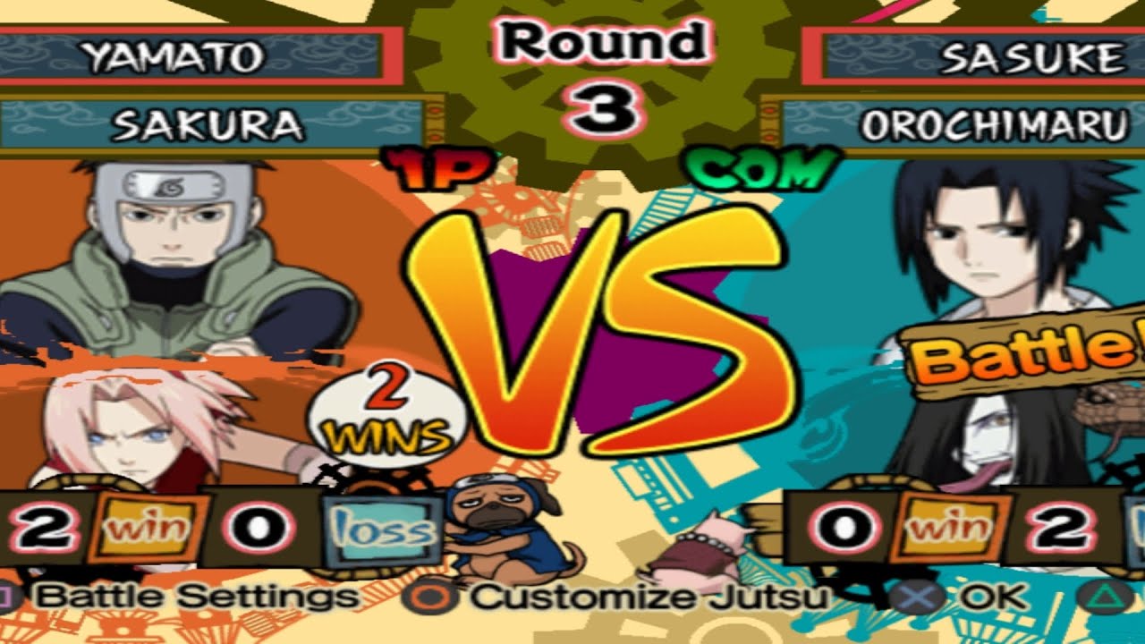 Yamato VS Sasuke 