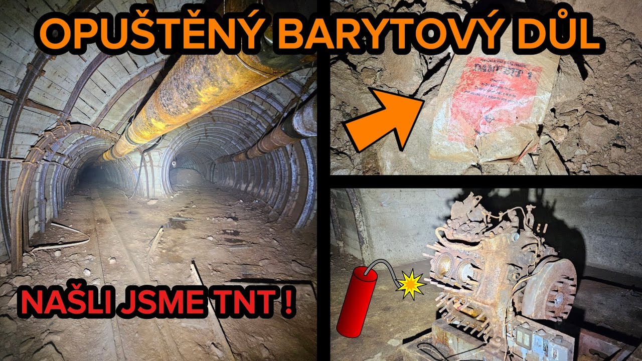 Opuštěný barytový důl - NAŠLI JSME TNT !? [URBEX]
