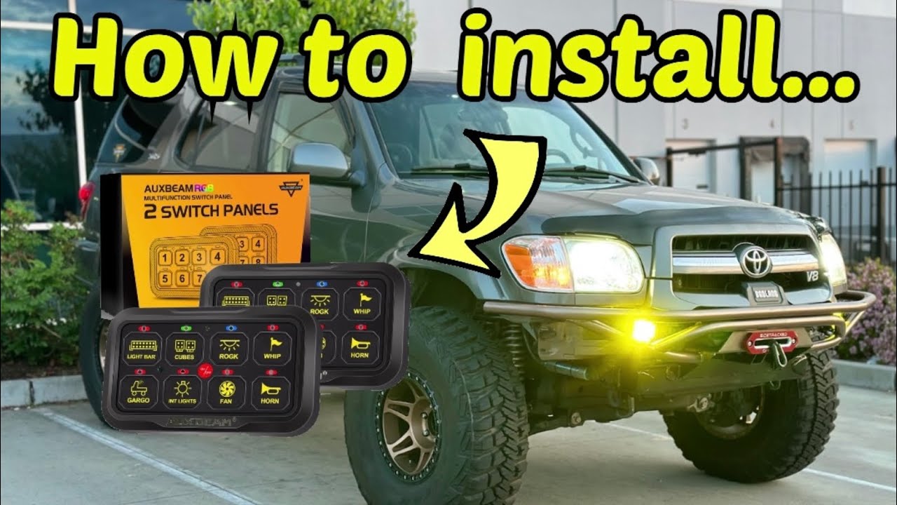 Auxbeam 2 Switch Panels Install
