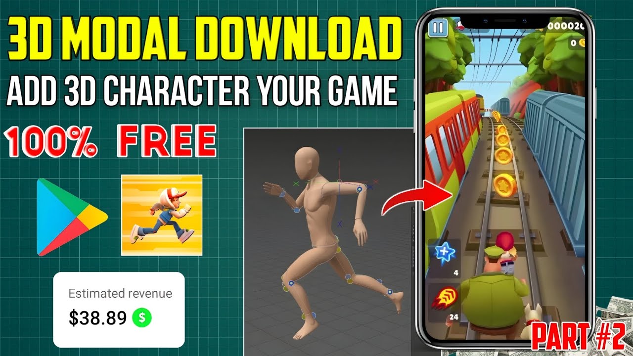 3D Model Download Free | Add 3D Character in Your Game | Game Making Tutorial Part 2