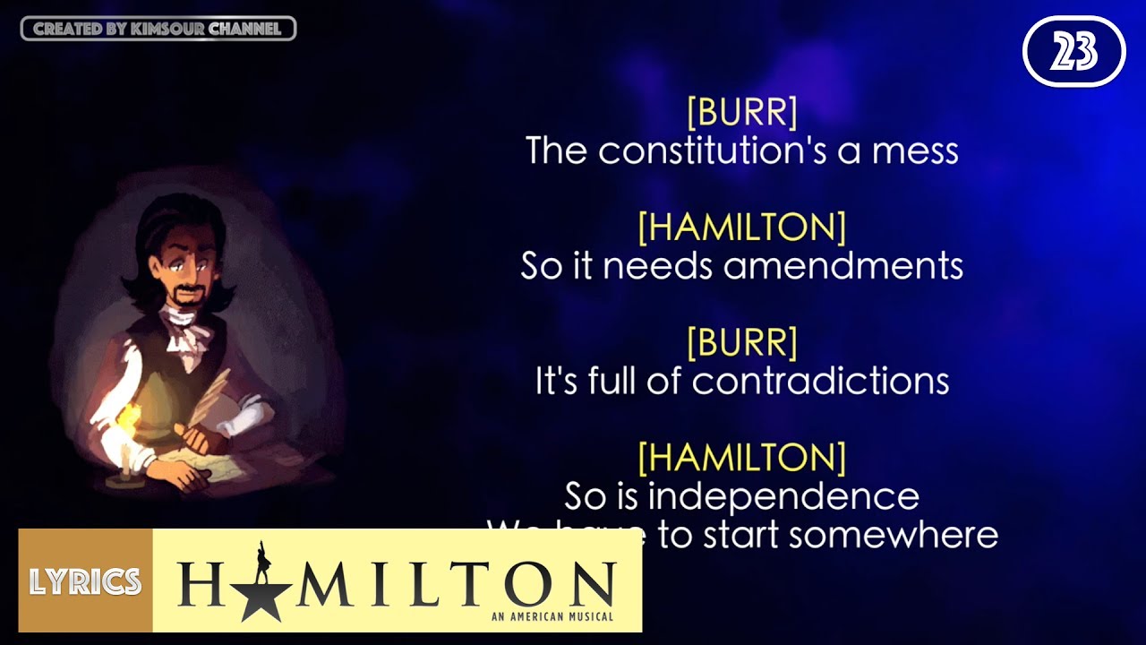 #23 Hamilton - Non-Stop (VIDEO LYRICS)