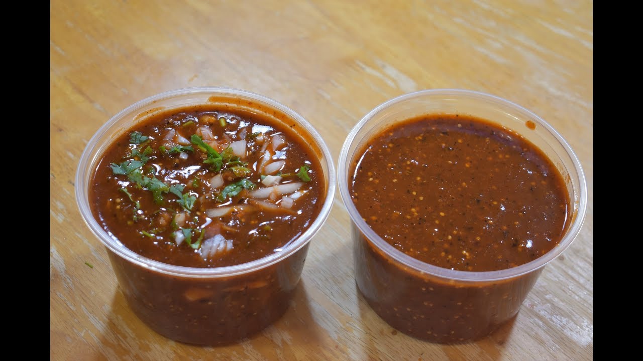 Salsa Roja de Tomatillo Tatemada / Salsa tatemada para negocio
