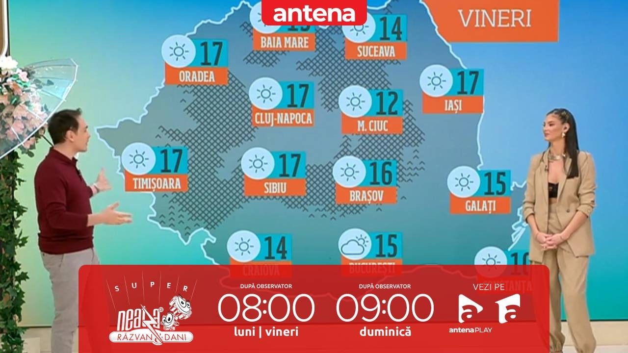 Meteo cu Ramona Olaru | Cer senin și temperaturi de până la 18 grade!
