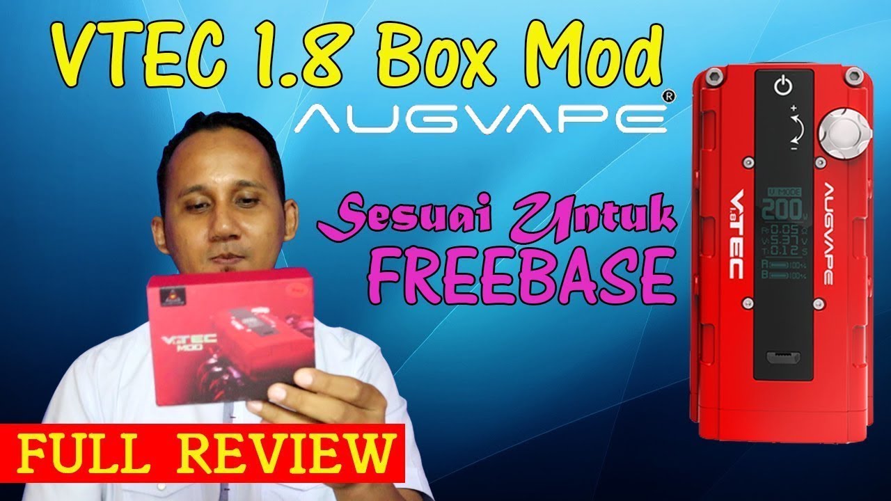 AUGVAPE VTEC 1 8 BOX MOD MALAYSIA FULL REVIEW