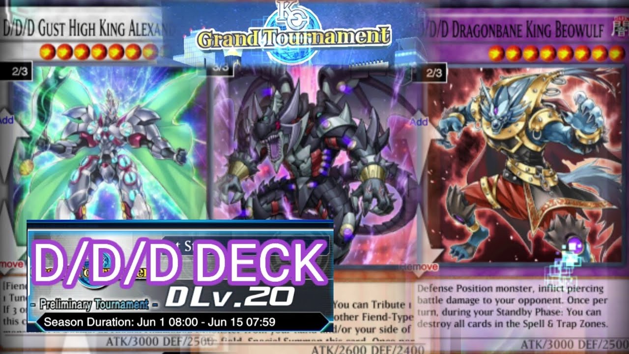 Grand Tournament DLv.20 - D/D/D Deck [Yu-Gi-Oh Duel Links]