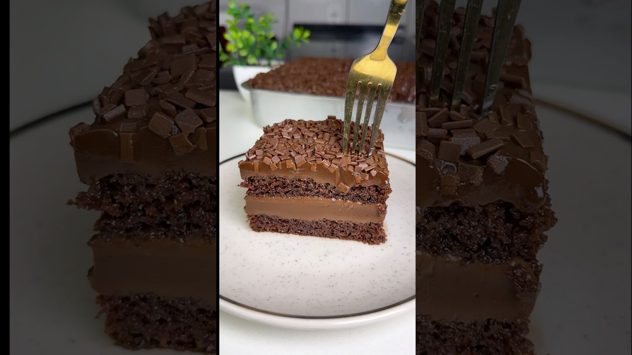 Bolo gelado de brigadeiro