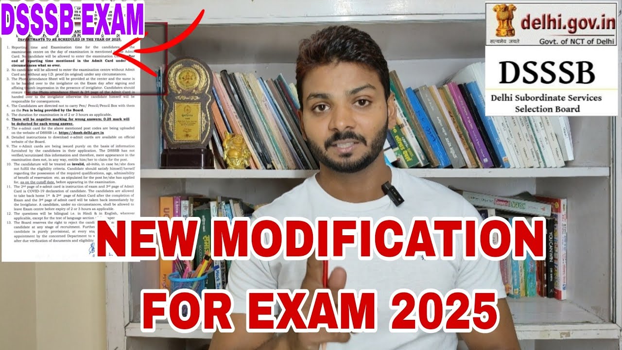 DSSSB EXAM 2025 CORRIGENDUM🤔. #dsssb_exam_new_modification_ntt_prt_tgt_pgt_dass_iv_assiatant_others_