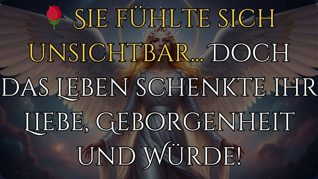 🌹 Sie fühlte sich unsichtbar... Doch das Leben schenkte ihr Liebe, Geborgenheit und Würde!