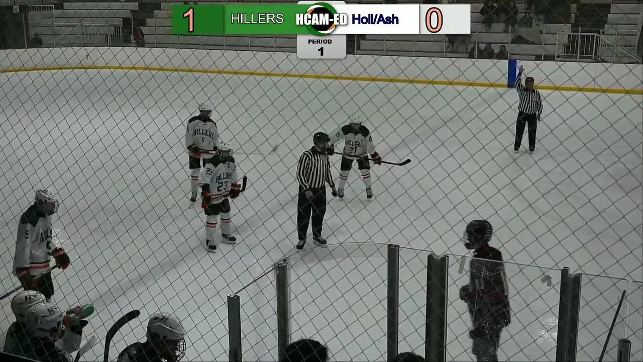 Hiller Varsity Boys Ice Hockey vs Holliston