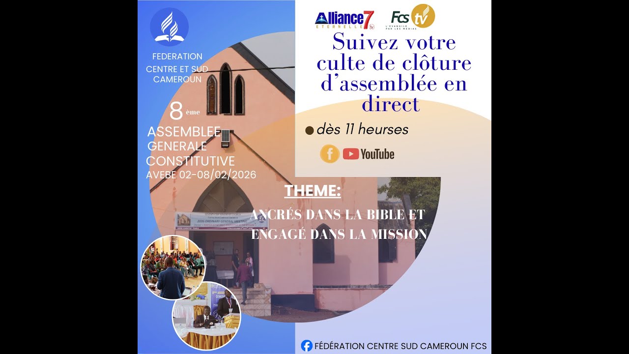 culte de clôture de la 8ème assemblée générale constituve AVEBE le 7 février 2026