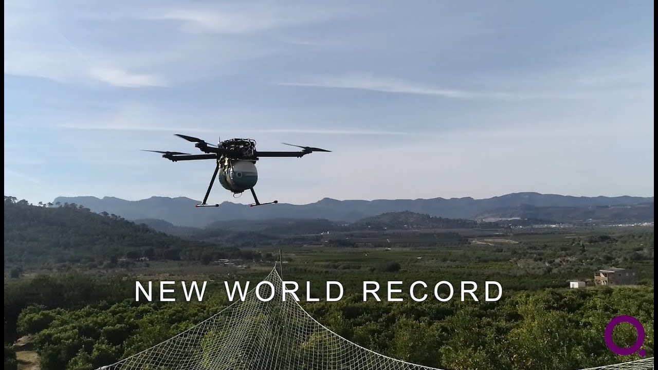 El multirotor híbrido HYBRiX de Quaternium logra un nuevo Récord Mundial - 8 h y 10 minutos.