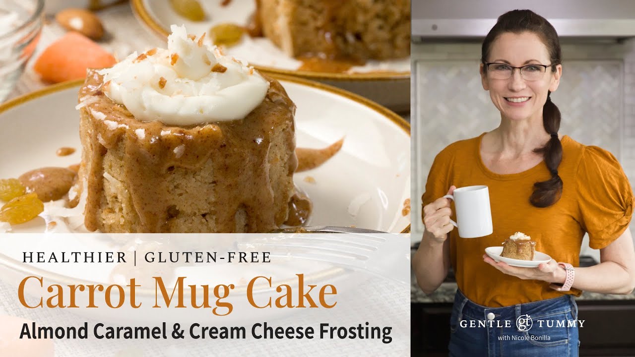 Gluten-Free Carrot Cake Mug Cake with Cream Cheese Frosting