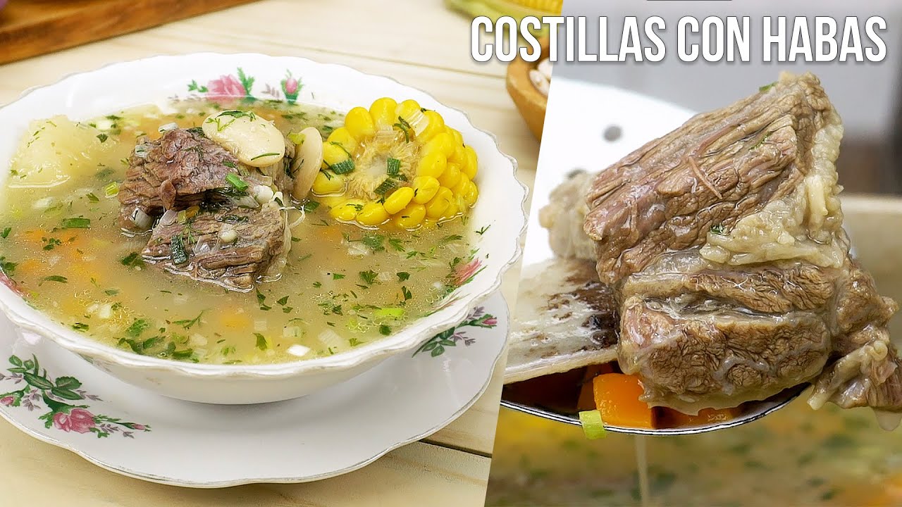 Caldo de Costillas con Habas