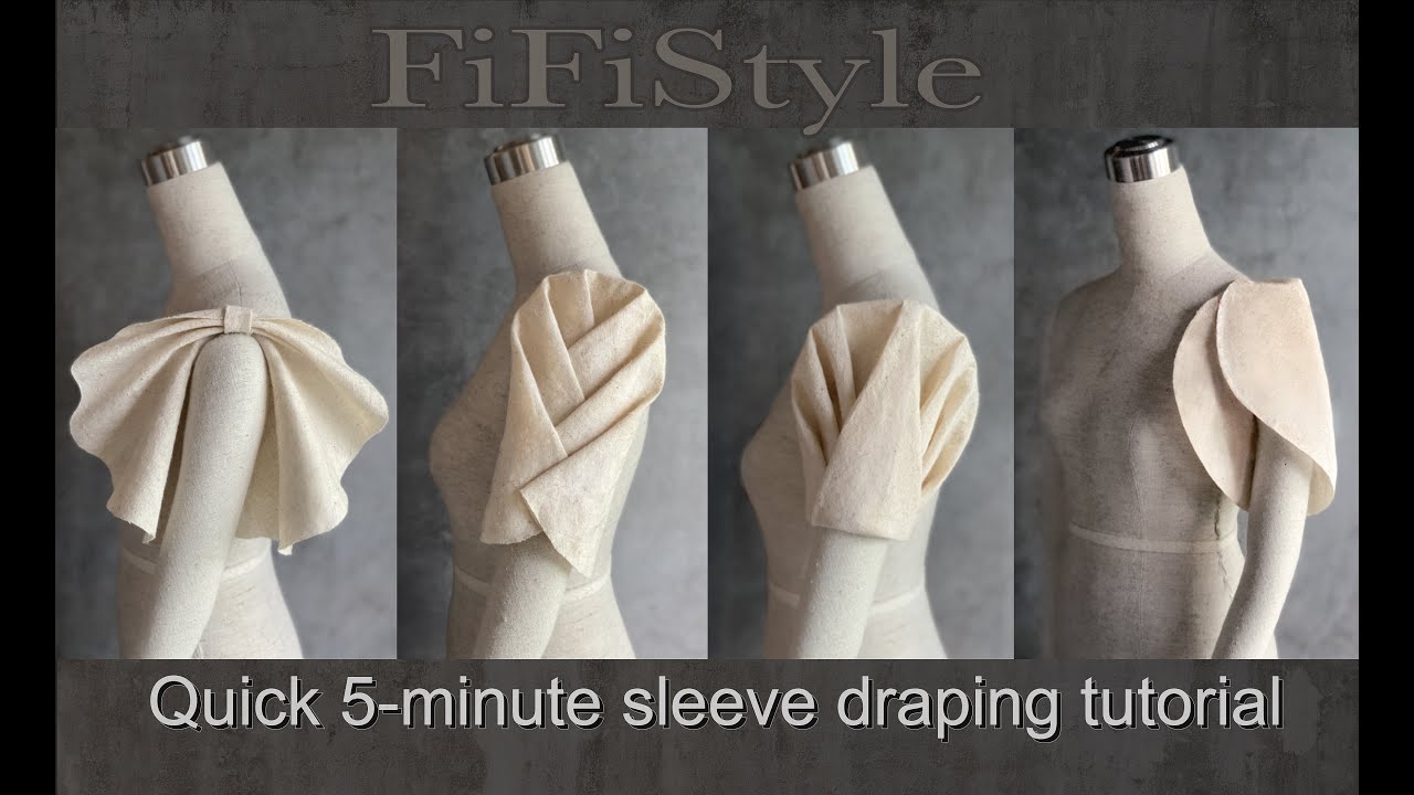 FiFi Style : Draping - Multiple sleeve styles with just one round piece of fabric