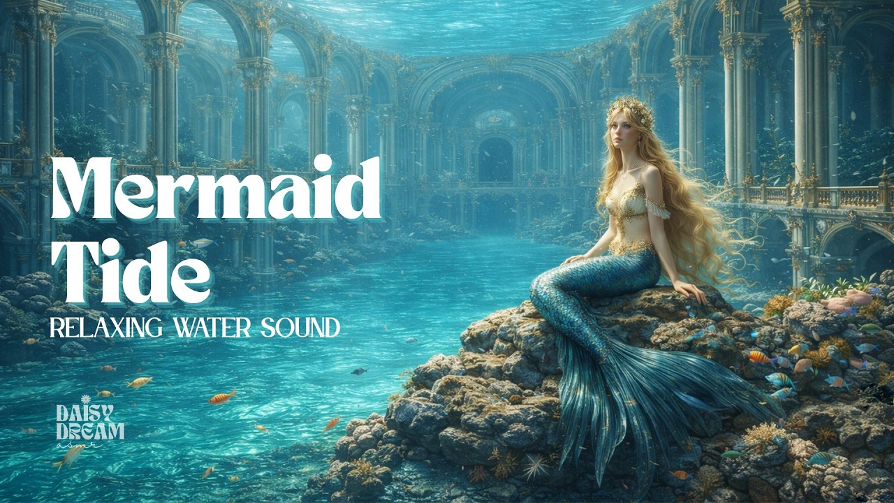 Mermaid Ocean Ambience ASMR | Relaxing Water & Bubble Sounds