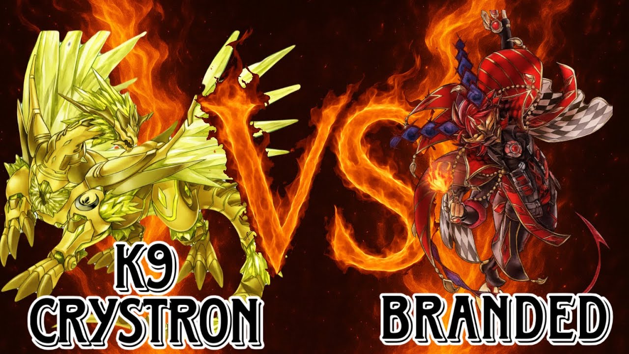 Yu-Gi-Oh! K9 Crystron Vs Branded! Local Tournament Match! Post October Banlist!