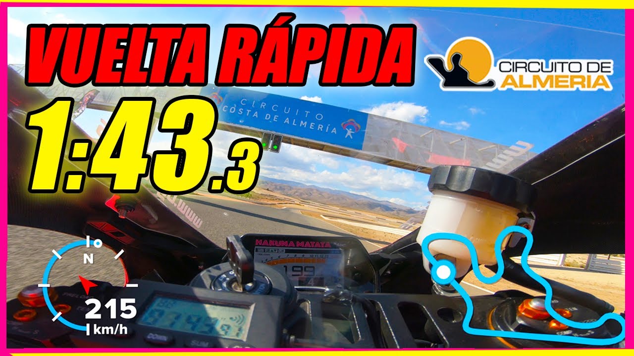 VUELTA RÁPIDA Circuito de ALMERÍA ⏱️1:43.3 Yamaha R1 2018. Ricky99