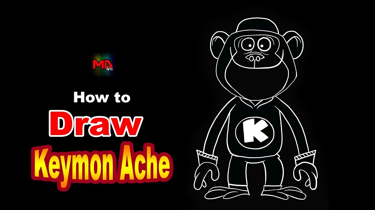 How to Draw Keymon Ache Easy Step by Step for Kids/Milan digital arts /HD 2020