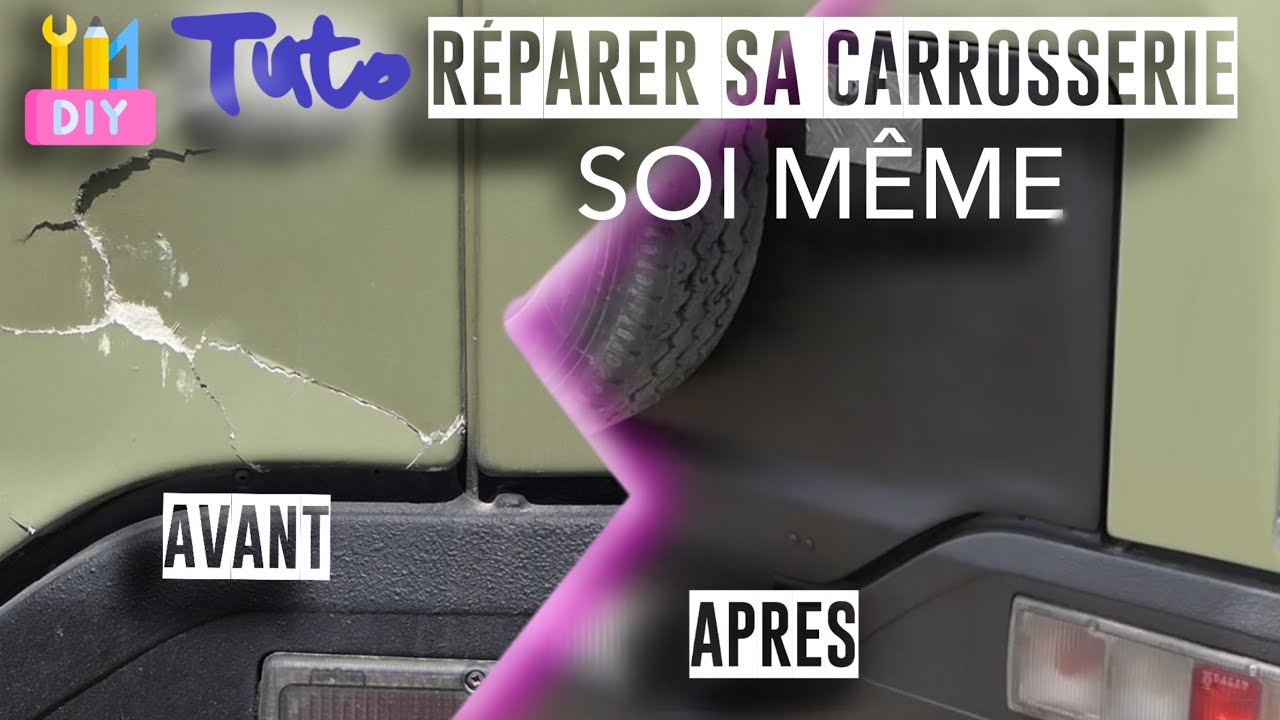Réparer soi meme sa carrosserie de camping-car ou fourgon voiture bateau, #tutoriel #tuto