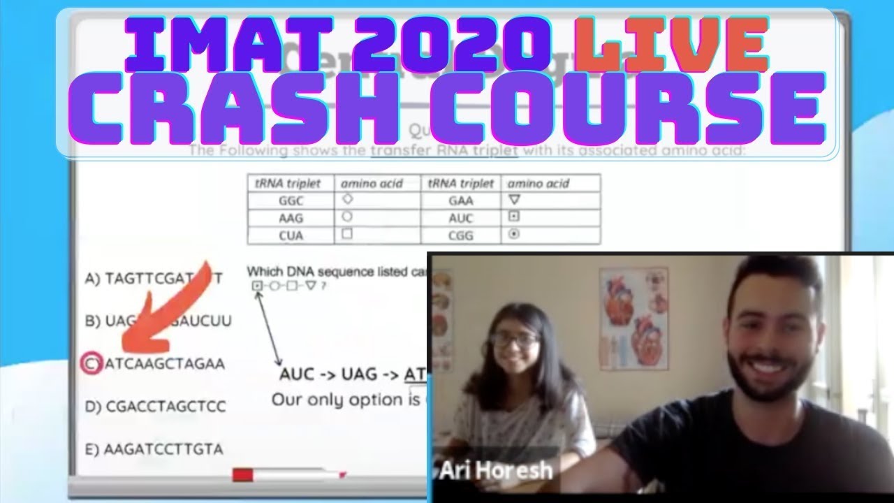 IMAT 2020 Crash Course (12-Hour Marathon) Full Recording By EnterMedSchool.com