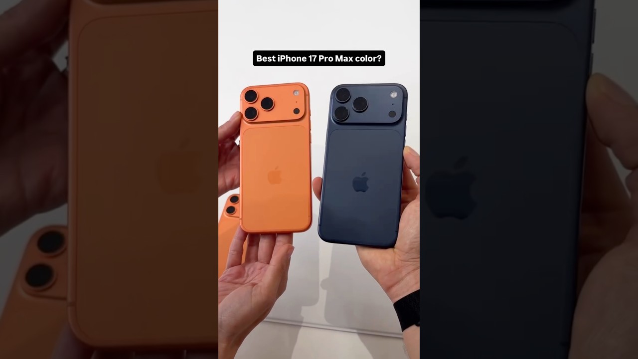iPhone 17 Pro Max: Orange or Blue..? #shorts
