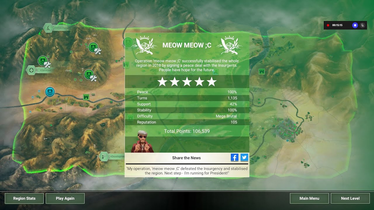 Rebel Inc Escalation - Opium Trail, Smuggler, Mega Brutal, No Advisor
