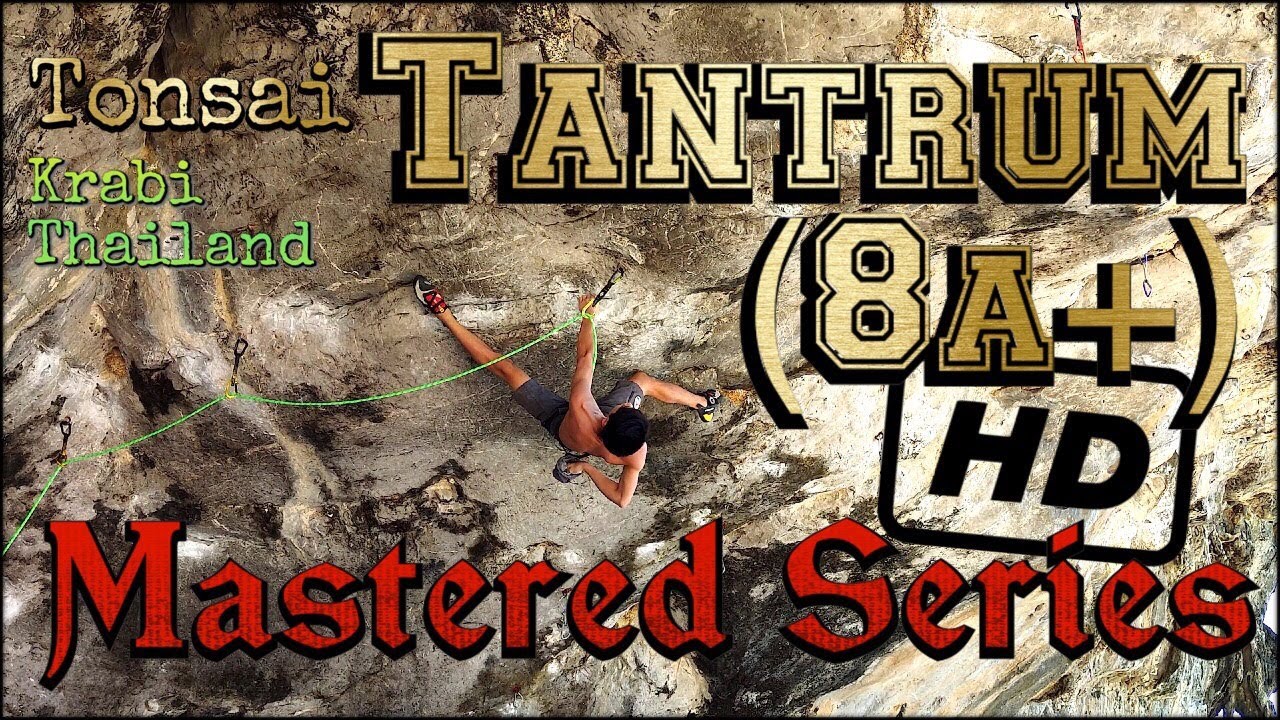 Tantrum (8a+)... Ozzy's MASTERED SERIES... Tonsai Beach... Krabi Thailand