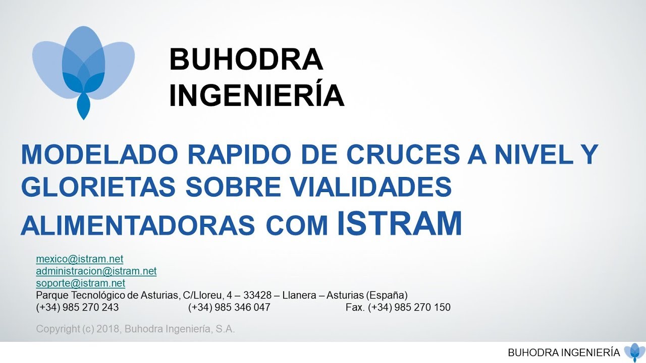 Modelado rapido de cruces a nivel y glorietas sobre vialidades alimentadoras con ISTRAM
