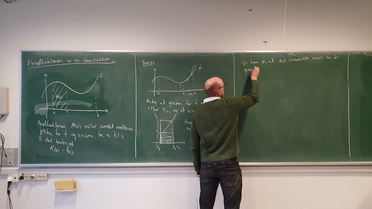Arealfunktionen er en stamfunktion - bevis
