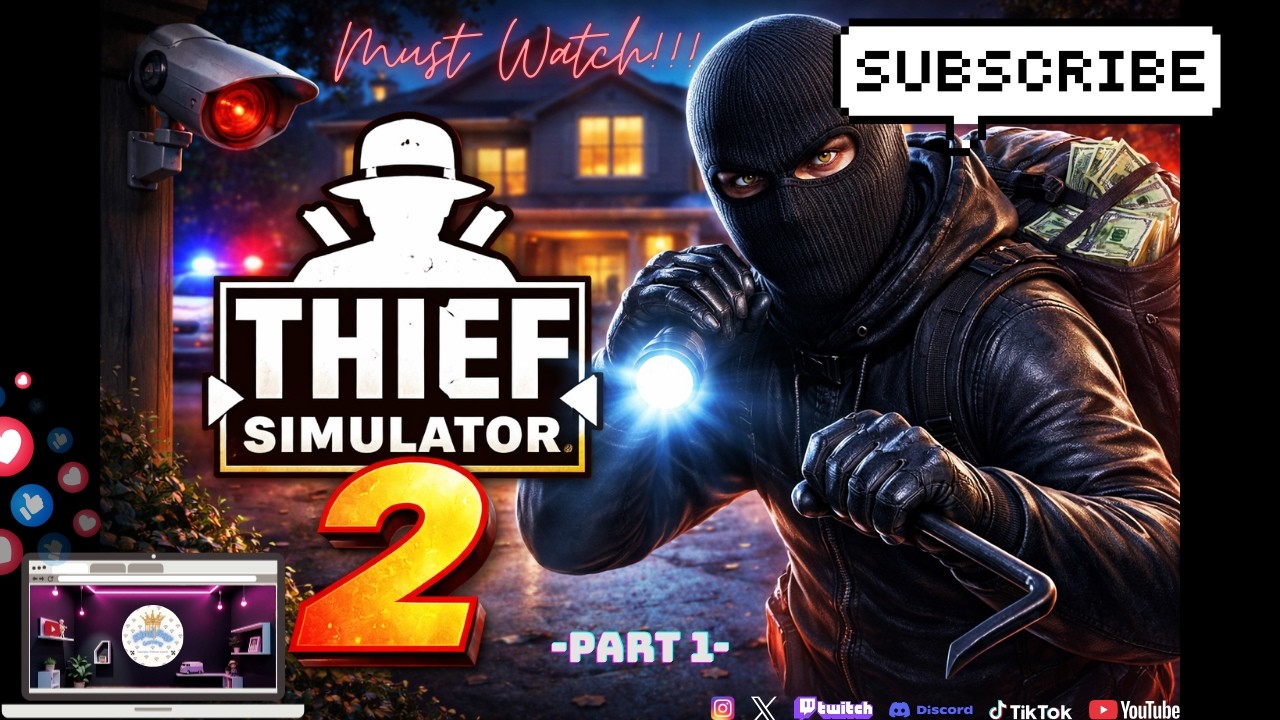 I'm The Worst Thief, but I Tried Becoming a Professional Thief {Day 1} | Thief Simulator 2 👮🏼🔥
