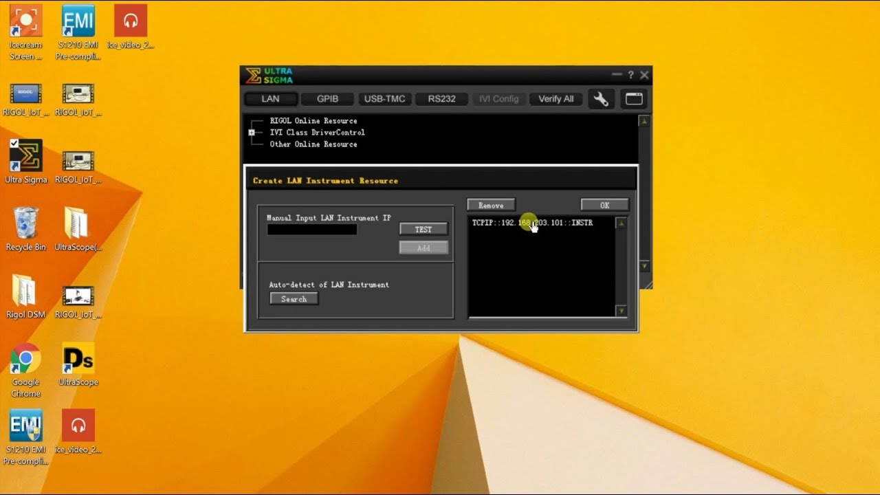 Connecting UltraScope over the LAN