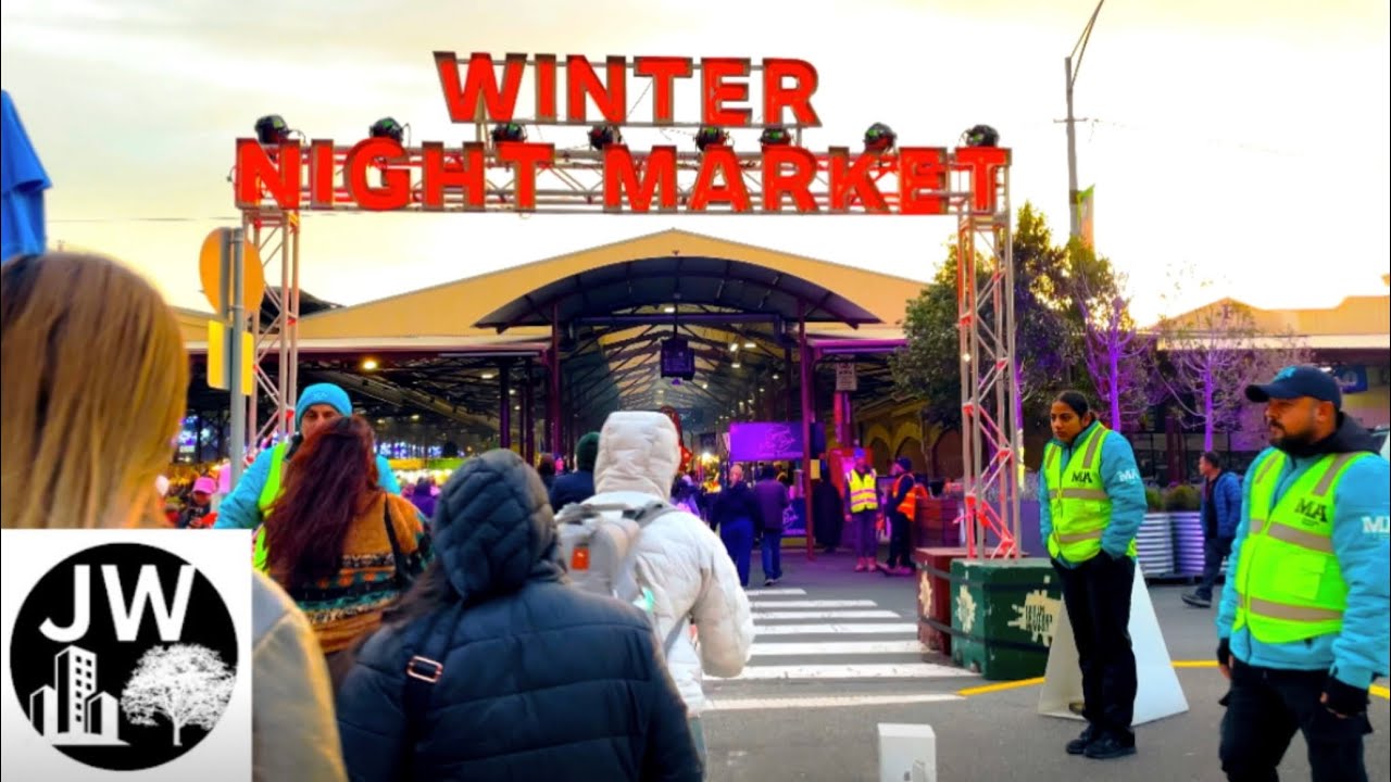 Melbourne’s Winter Night Market, Queen Vic, Australia 2025