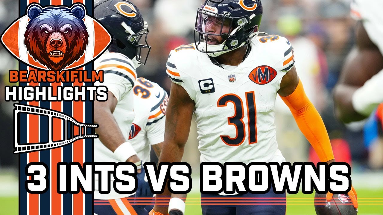 Chicago Bears Defense 3 INT Vs Browns Highlights