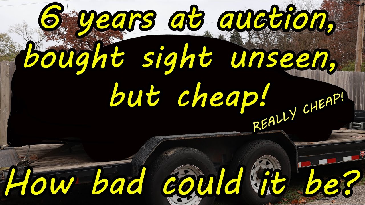 I waited 6 years to buy this auction car and scored it cheap! Why?  How bad can it be?