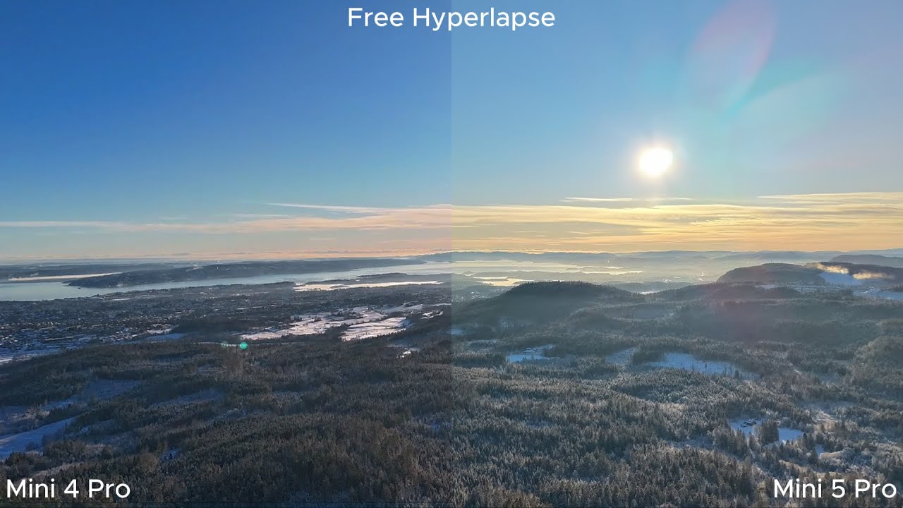 Comparison of Hyperlapse between Mini 4 Pro and Mini 5 Pro (in parallell)